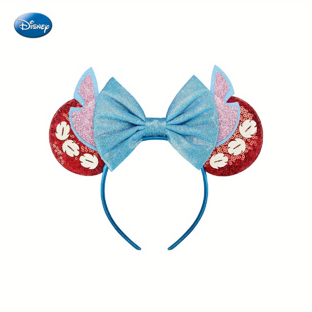  MeeTHan Sequin Hair Bows Mice Mouse Ears Headbands Costume  Party: M8 (SQ-Blue) : Clothing, Shoes & Jewelry