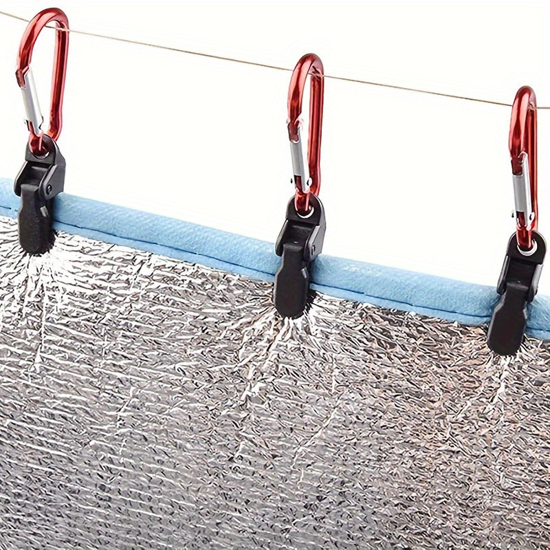 10pcs Tent Tarp Clips Heavy Duty Camping Equipment