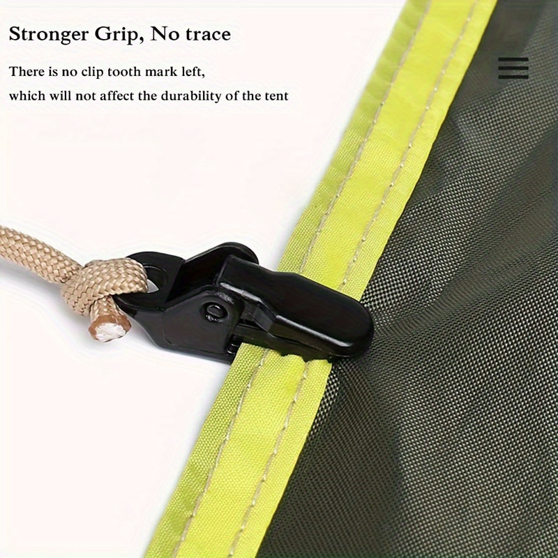 10pcs Tent Tarp Clips Heavy Duty Camping Equipment