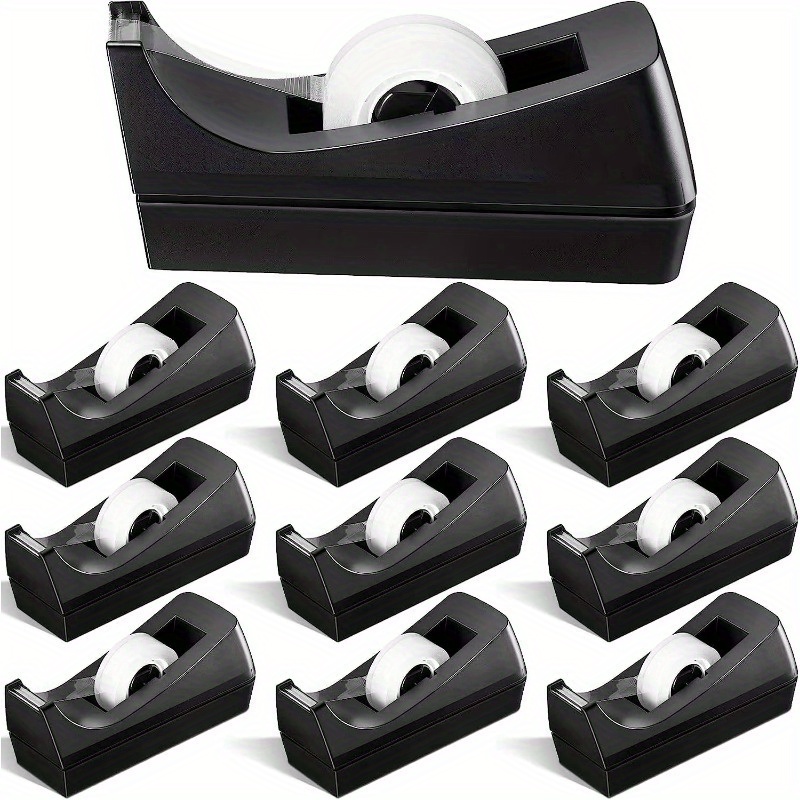Desktop Tape Dispenser Transparent Tapes Office Home School