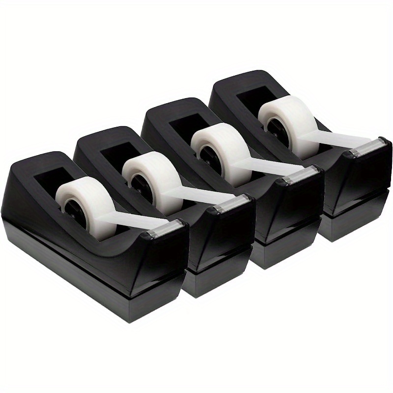 Desktop Tape Dispenser Transparent Tapes Office Home School