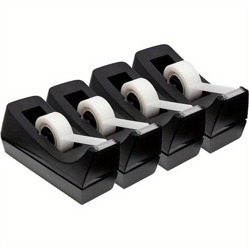 Desktop Tape Dispenser Transparent Tapes Office Home School