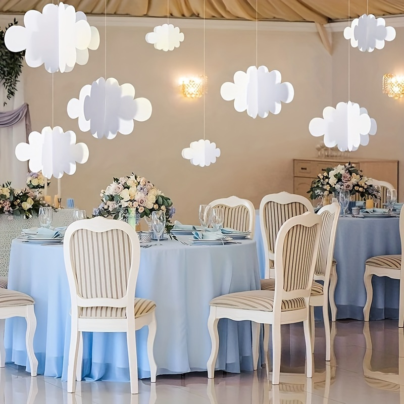 Tatuo Artificial Cloud Props Imitation 3D Cloud for Ceiling Hanging  Decorations Fake Cloud Shape Wedding Ornament Room Decor Art Stage DIY  Party (13.8