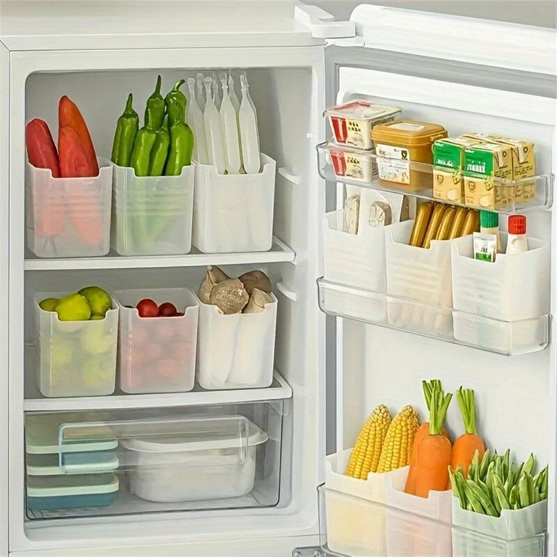 Refrigerator Organizer With Hollow Handle Clear Kitchen - Temu