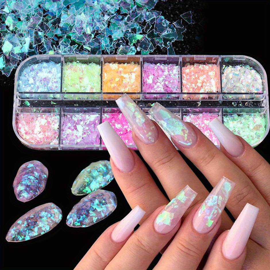 Holographic Nail Sequins Mermaid Flakes (12 Shaped) – Nails Deal & Beauty  Supply