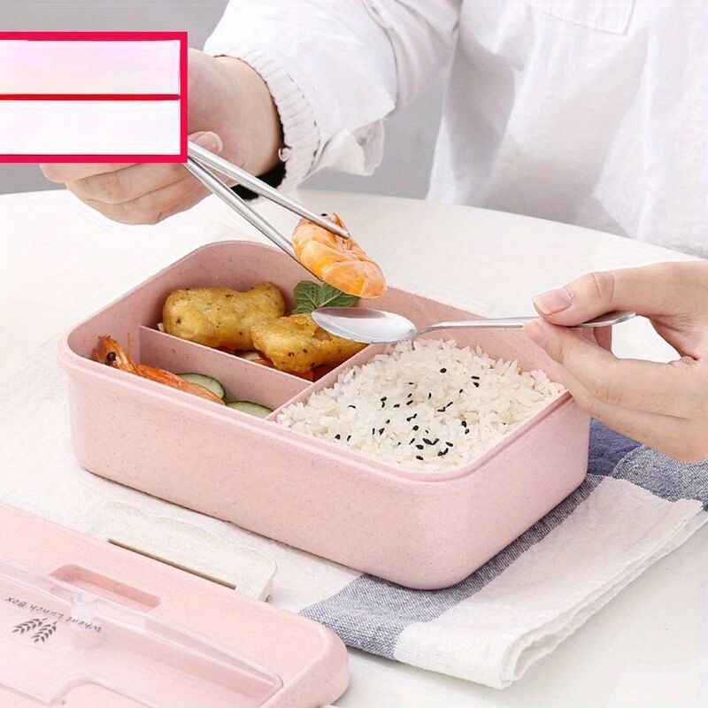 Reusable Insulated Lunch Box Bento Box, Portable Square Lunch Boxes For  Office School Outdoor Camping Fishing - Temu