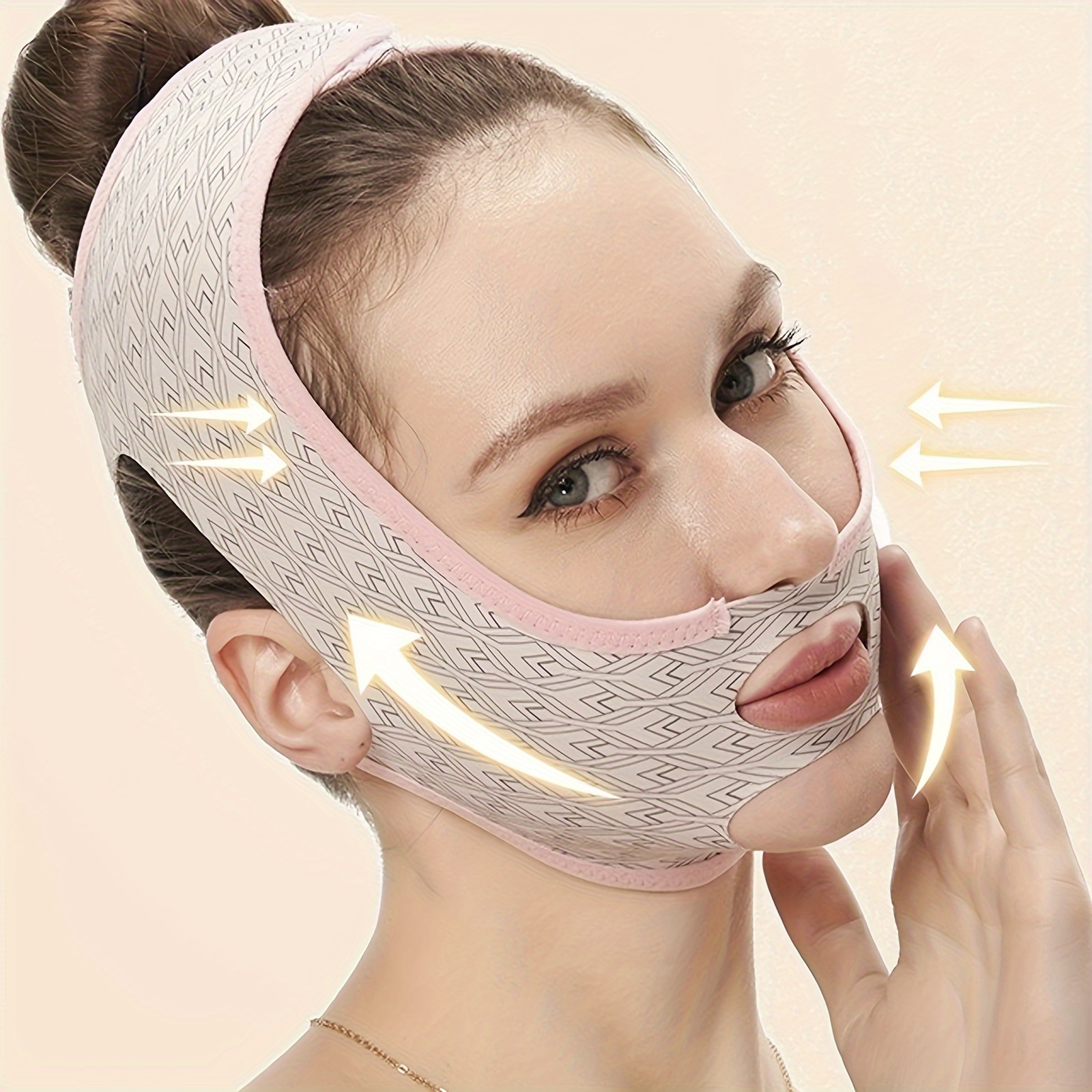 1pc V Line Face Massage Strap - Chin Neck Shaper, Lift Up Mask, Beauty Face  Sculpting, Relaxation & Sleep Mask