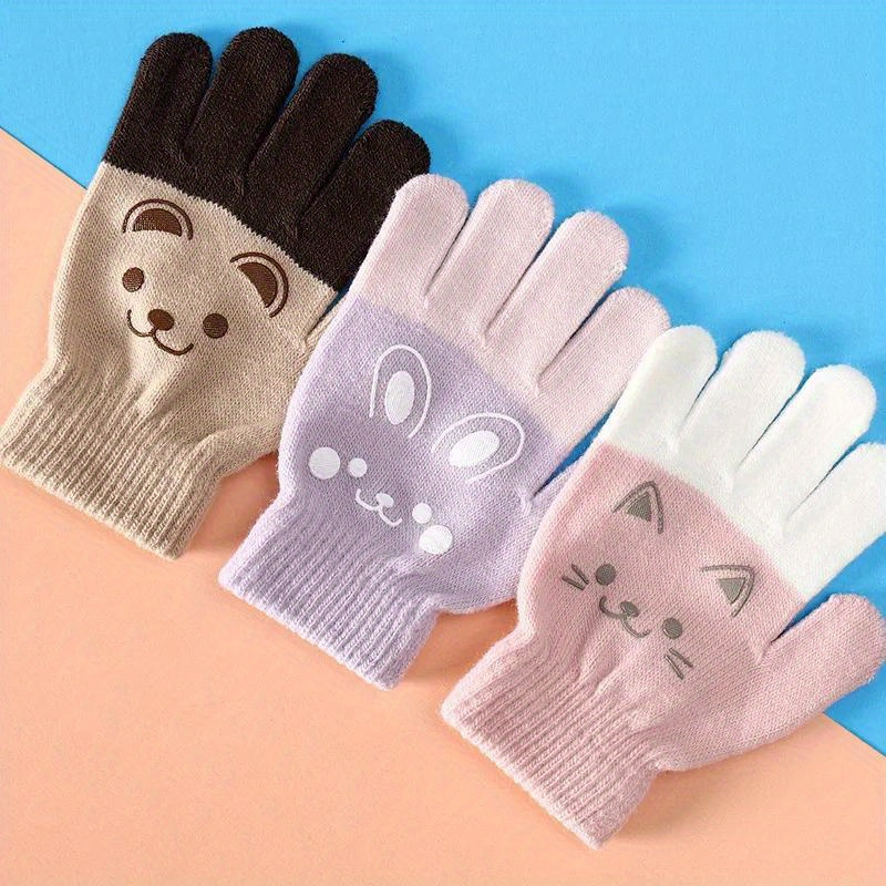 Comprar Guantes de invierno cálidos para niñas unisex, guantes de