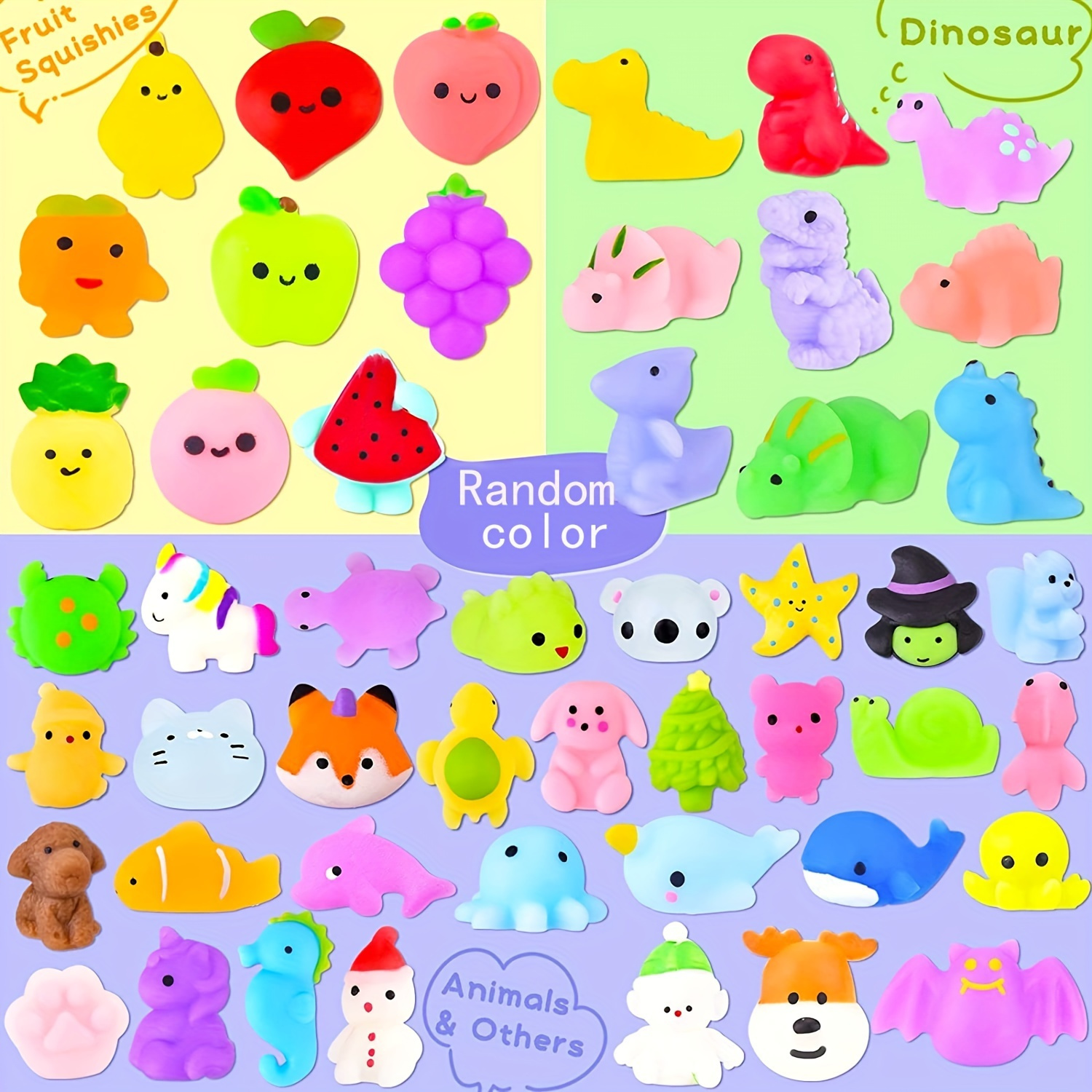  Mini Animal Kawaii Squishy Pack - 40 Pieces Random