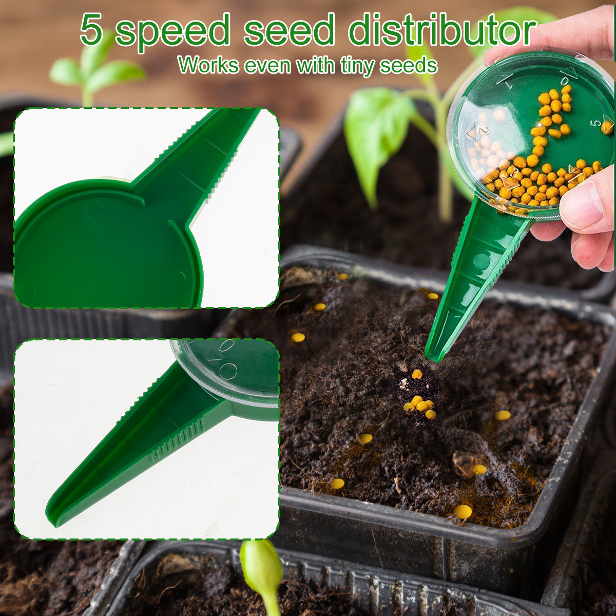 Léger Pratique Petit épandeur de graines Mini épandeur de graines à main  réutilisable professionnel pour jardin