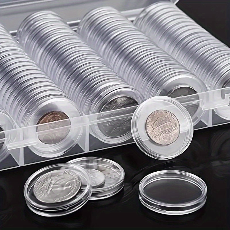 Coin Holders For Collectors, Penny Coin Collection Supplies 2X2 Coin Flips  Cardboard Coin Case, Coin Safe Pvc Free (200Pcs, Penny Size) 