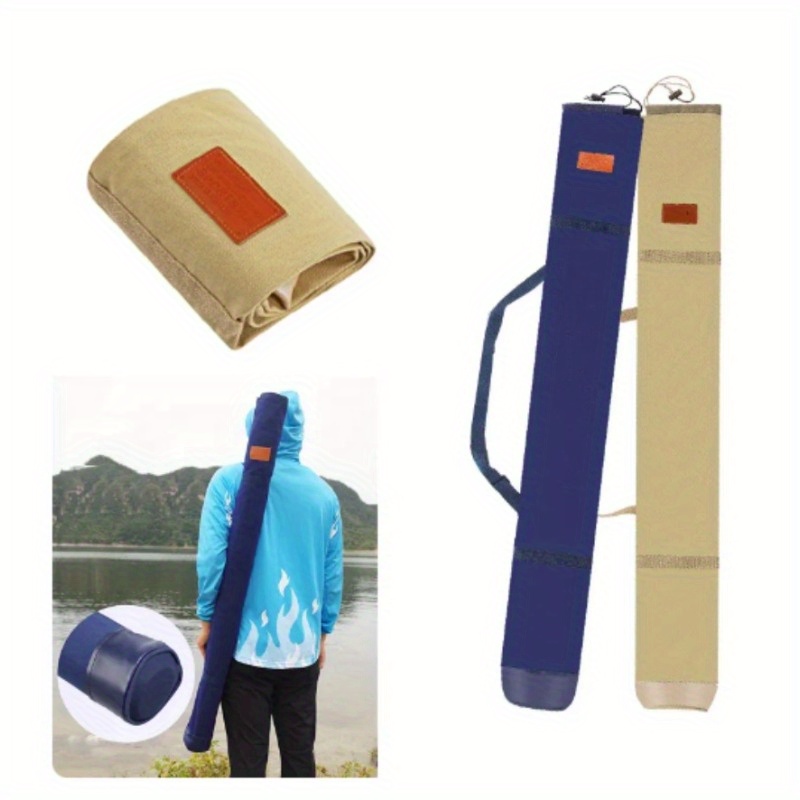 Large Capacity Folding Fishing Rod Bag Portable Fishing - Temu Canada