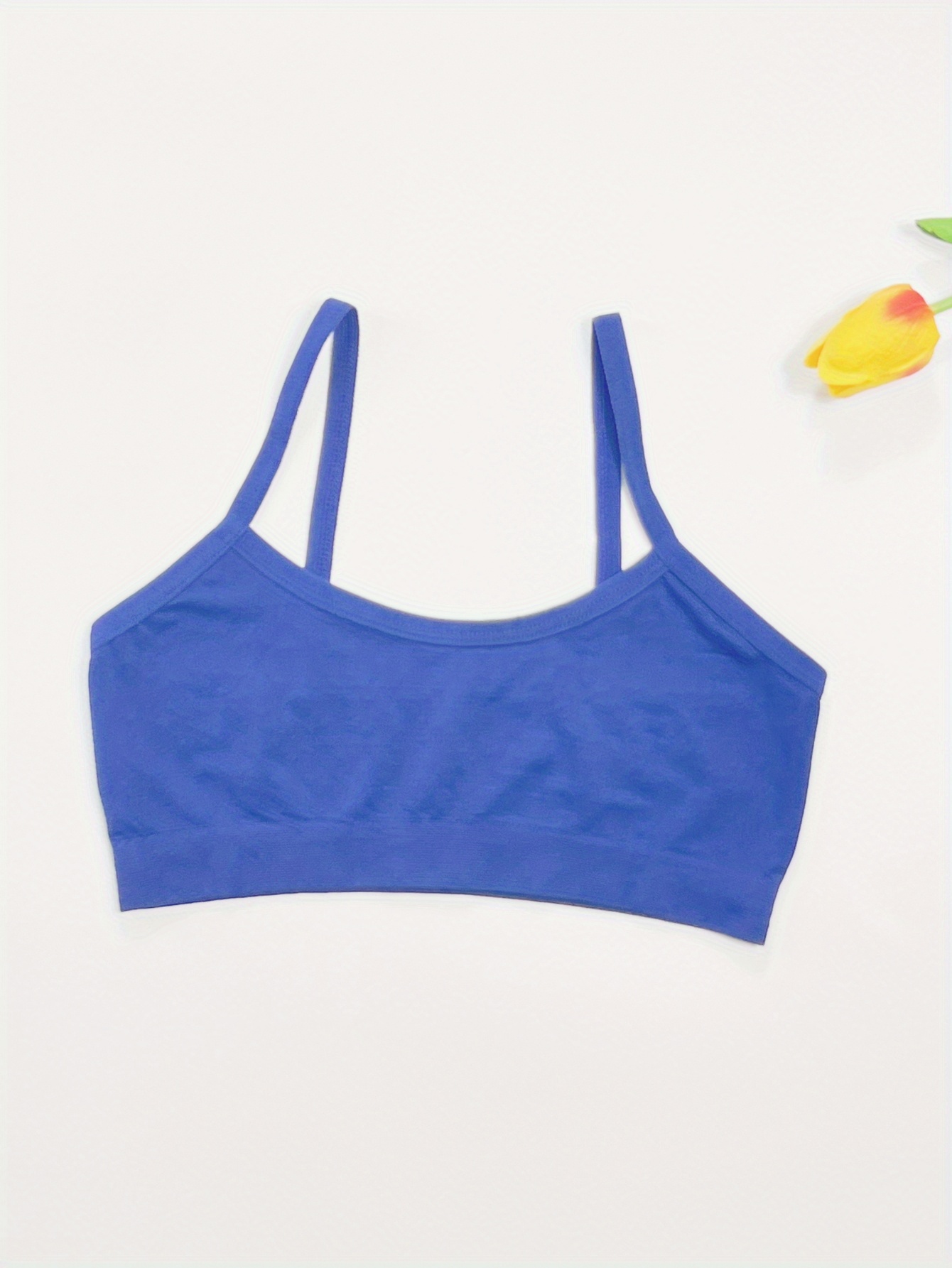Girls Seamless Bralettes Solid Color Tube Top Popular - Temu
