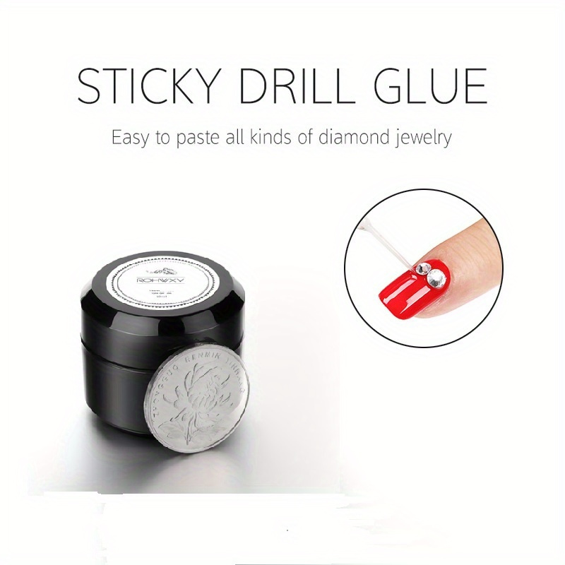 Nails Art Rhinestone Glue Gel Adhesive Resin Gem Jewelry For - Temu