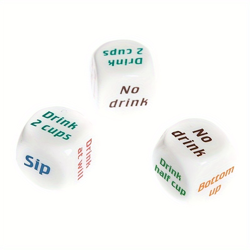 1pc Fun Drinking Game Dice, Six-Sided with Random Color Design