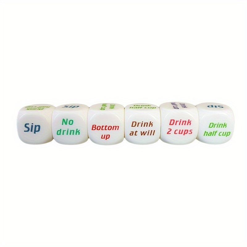 1pc Fun Drinking Game Dice, Six-Sided with Random Color Design
