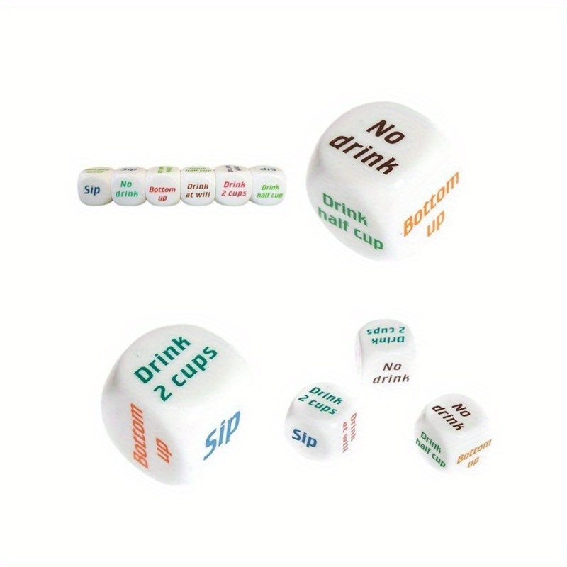 1pc Fun Drinking Game Dice, Six-Sided with Random Color Design