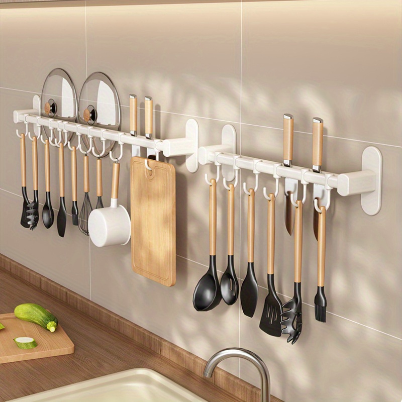 Kitchen Utensil Hanger Pots and Pans Wall Hanger Wooden Kitchen Organizer  Kitchen Storage 