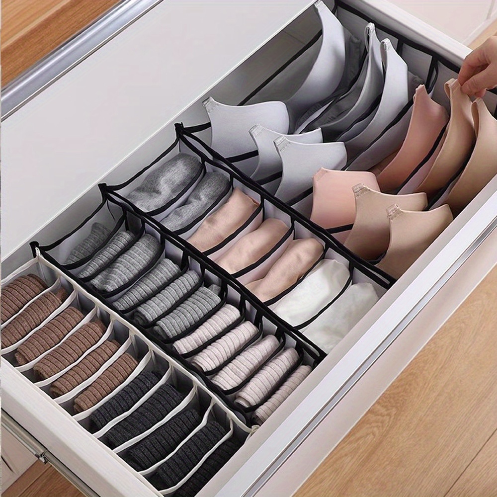 Closet Organizer For Underwear Socks Home Cabinet Divider Storage Box  Storage Organizer for clothes Foldable Drawer Organizer