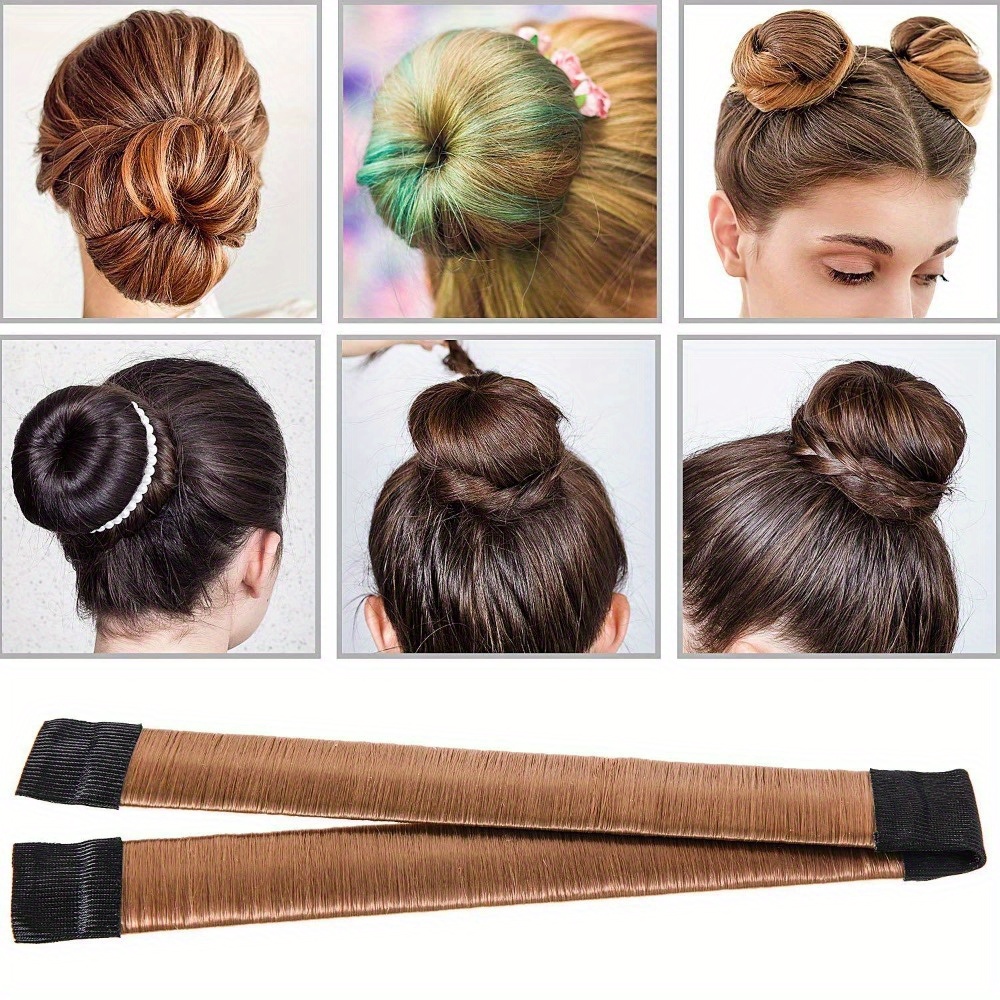 Hair Donut Bun Maker Set Foam Sponge Hair Bun Donut Ponytail - Temu