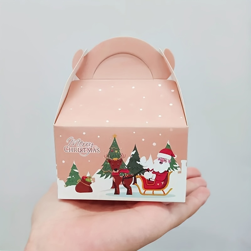24pcs Christmas Candy Box Creative Packaging Snack Box Small Business Supplies