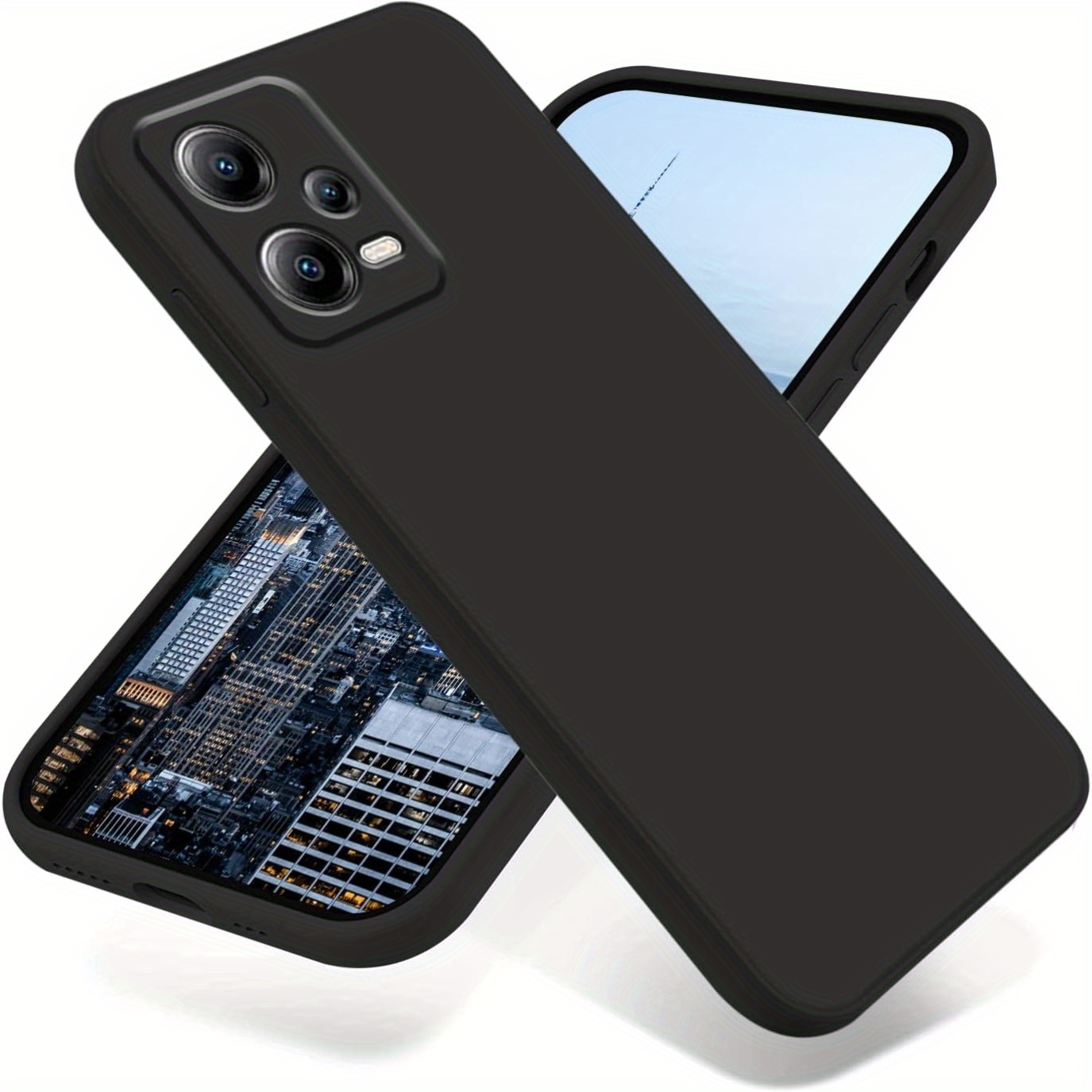 Funda Silicona Gel Tpu Negra Xiaomi Redmi Note 12 Pro 5g con