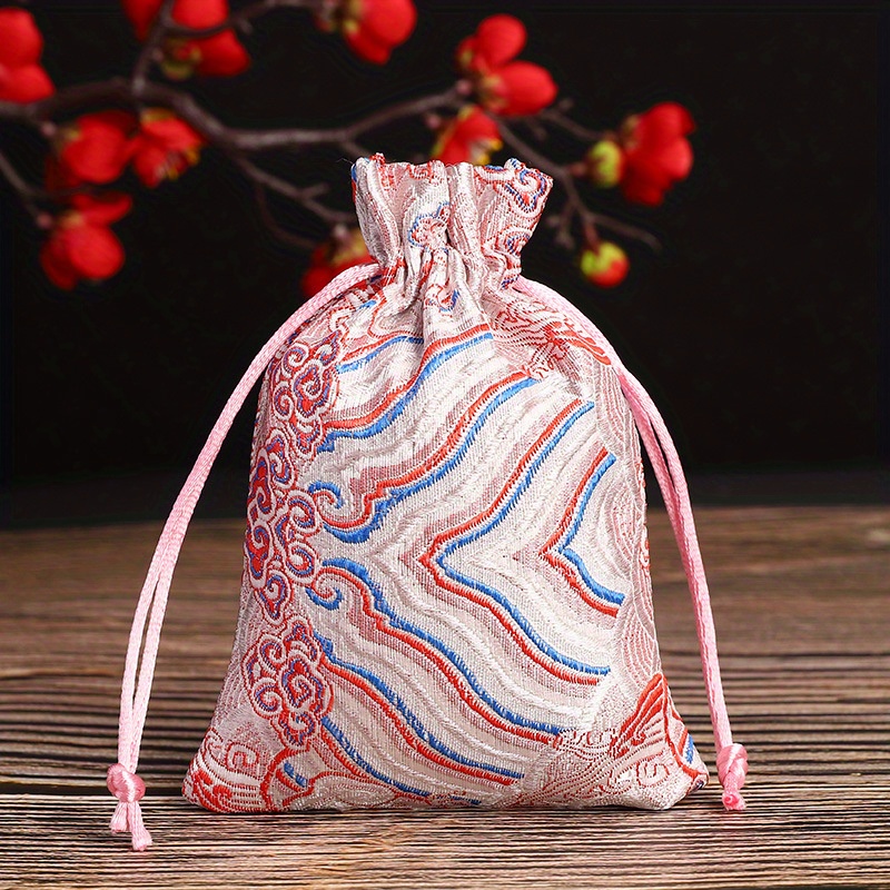 Jewelry Bag Storage Bag Bundle Pocket Drawstring Handmade - Temu