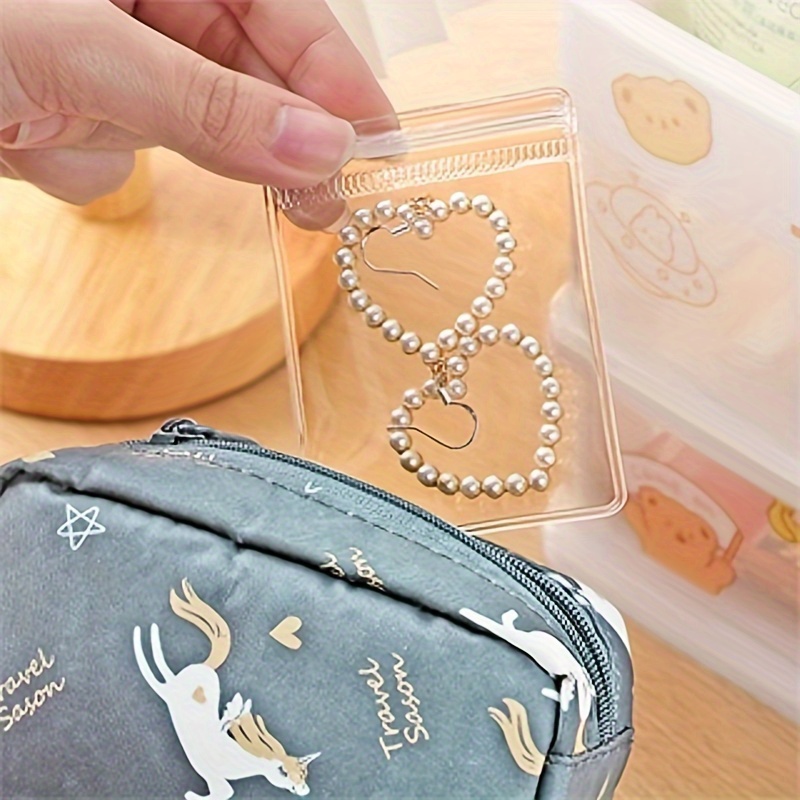 Transparent Plastic Jewelry Storage Bag, Antioxidant Small Item