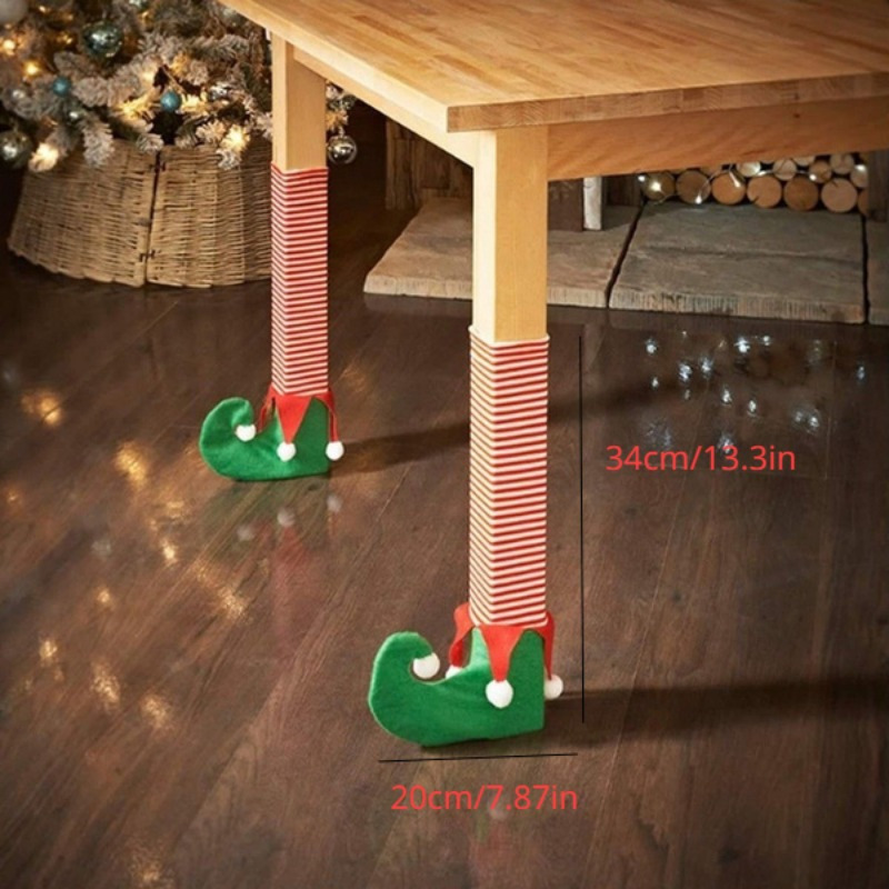 Couvre pieds De Table Pour Chaise Du Père Noël 4 - Temu Belgium