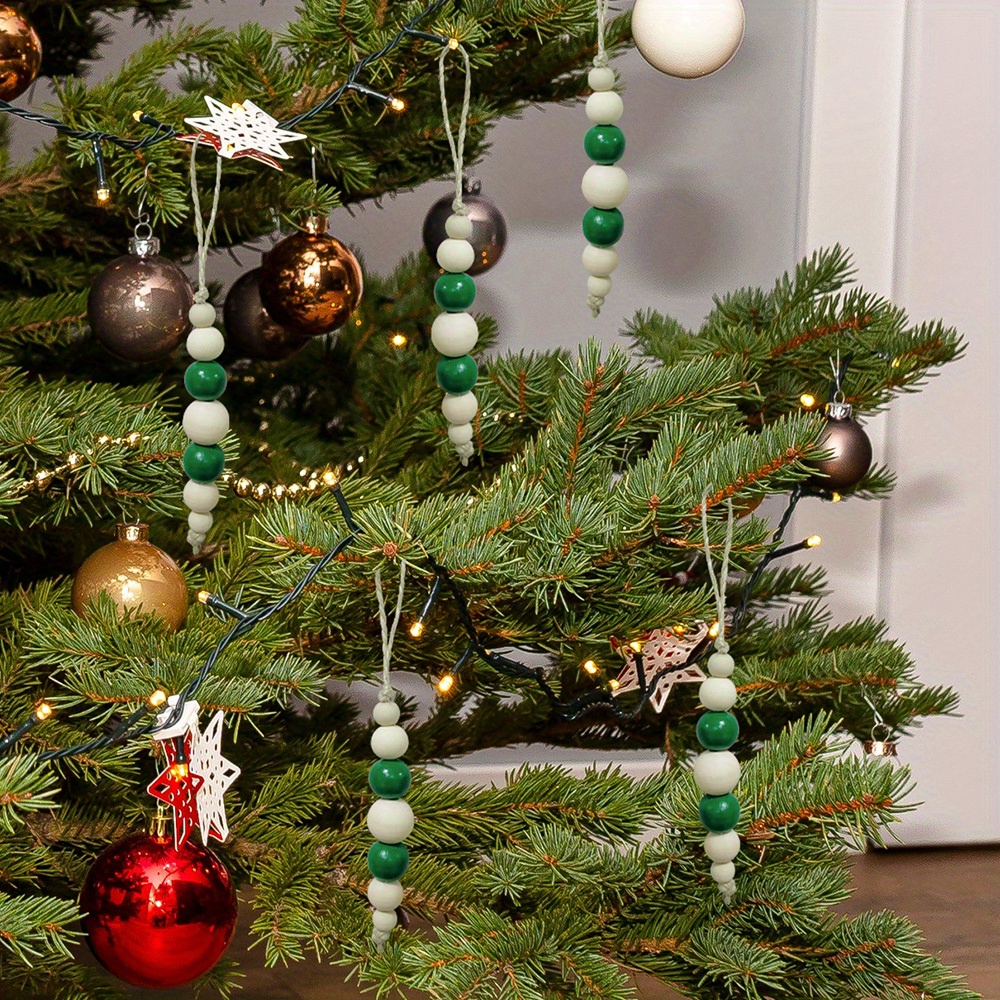 Christmas Tree Wooden Bead Garland - Temu