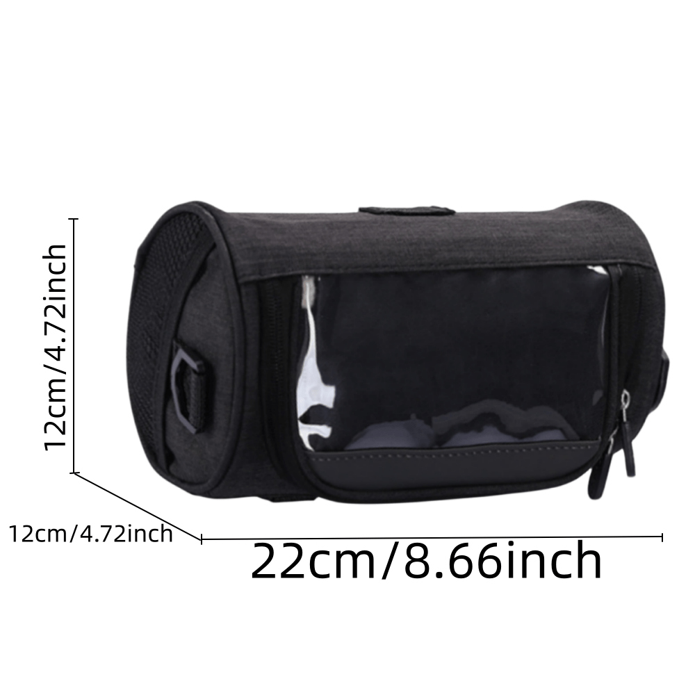 Unomor Fixie Bike 2 unids bolsa de almacenamiento de bicicleta bolsa  organizador bolsa manillar bolsas triangular marco negro kit de  herramientas