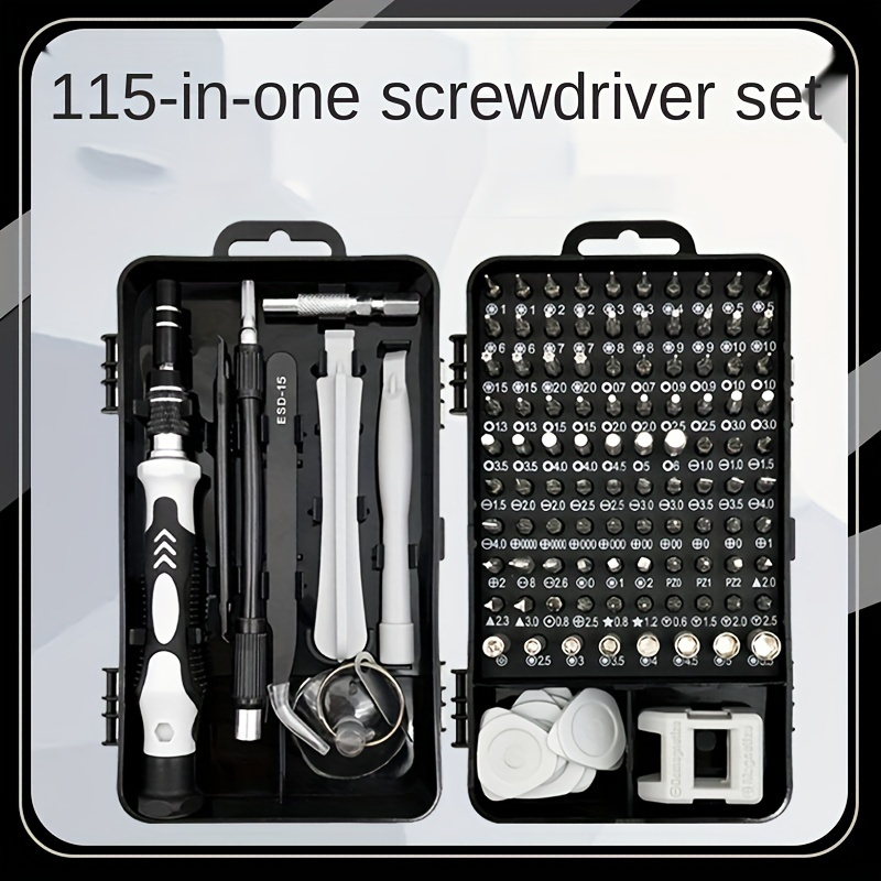 

115 In 1 Mobile Phone Repair Tool Kit - Multifunctional Precision Screwdriver Set For Phone, Watch, Laptop - Portable Magnetic Screw Combination Tool - Perfect Birthday And Christmas Gift
