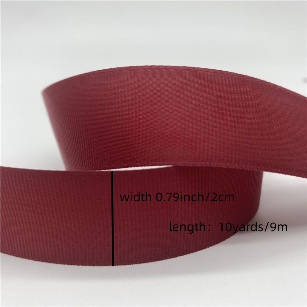 DINDOSAL Red Grosgrain Ribbon 3/8 Inch Bulk 100 Yard Roll Thin Red Ribbon  for Crafts Solid Fabric Ribbon for Gift Wrapping Hair Bow Wedding