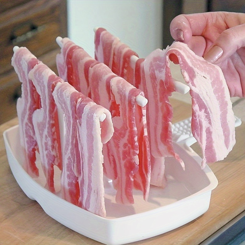 Cook Delicious Bacon in Minutes with this Rotisserie Plastic Grill  Microwave Oven Plate! for restaurant kitchen