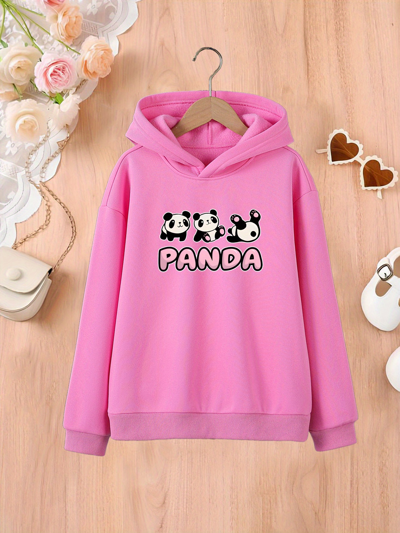 Rose clearance panda hoodie