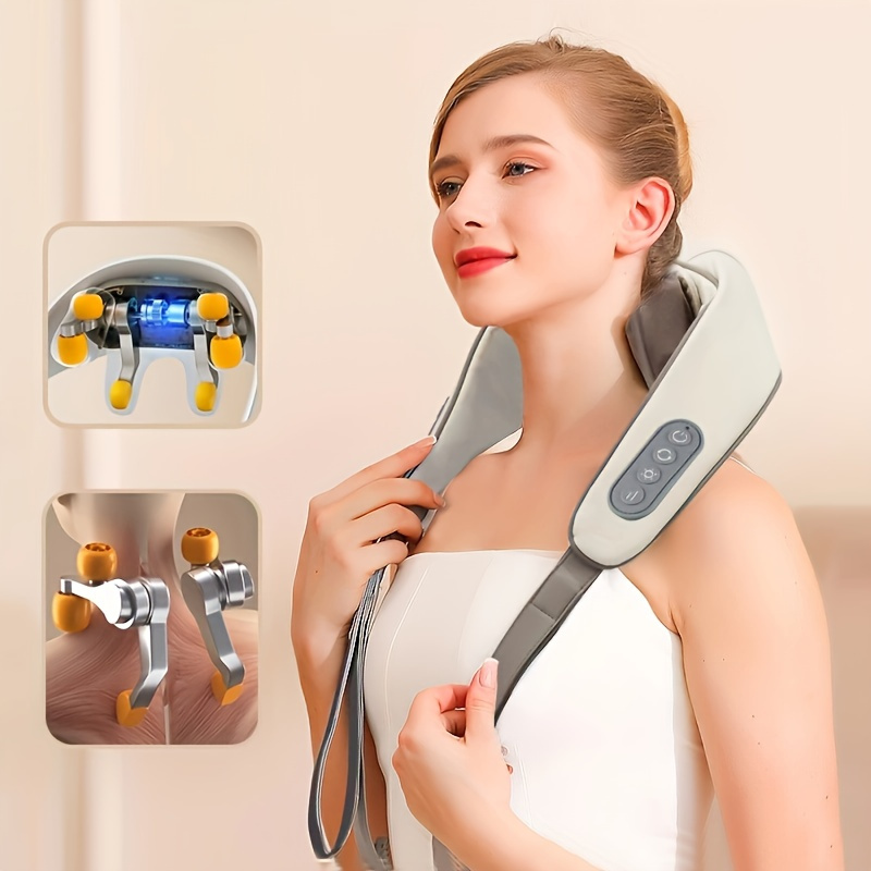 Electric Cervical Neck Massager Heated Relax Body Shoulder Musle