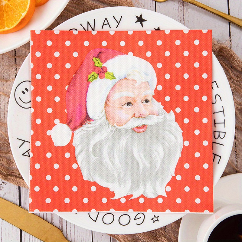  Servilletas de Navidad con muñeco de nieve, 40 servilletas  decorativas, servilletas de papel para Decoupage, servilletas de papel para  Decoupage, servilletas de papel de Navidad, servilletas : Hogar y Cocina