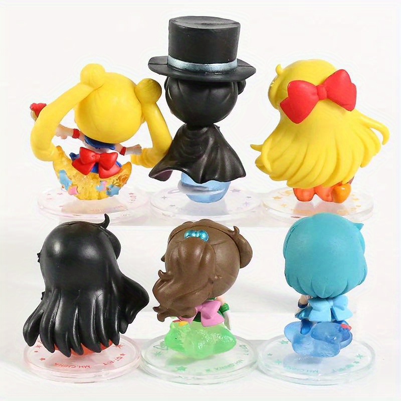 6pcs/set Alice in Wonderland Action Figure Model Anime Mini Decoration PVC  Collection Figurine Toy model