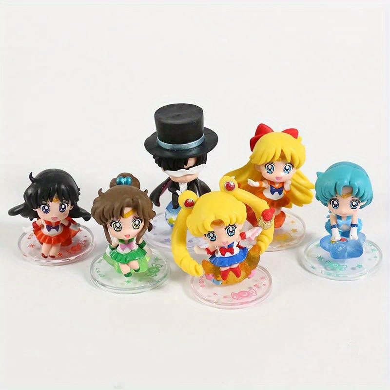 6pcs/set Alice in Wonderland Action Figure Model Anime Mini Decoration PVC  Collection Figurine Toy model