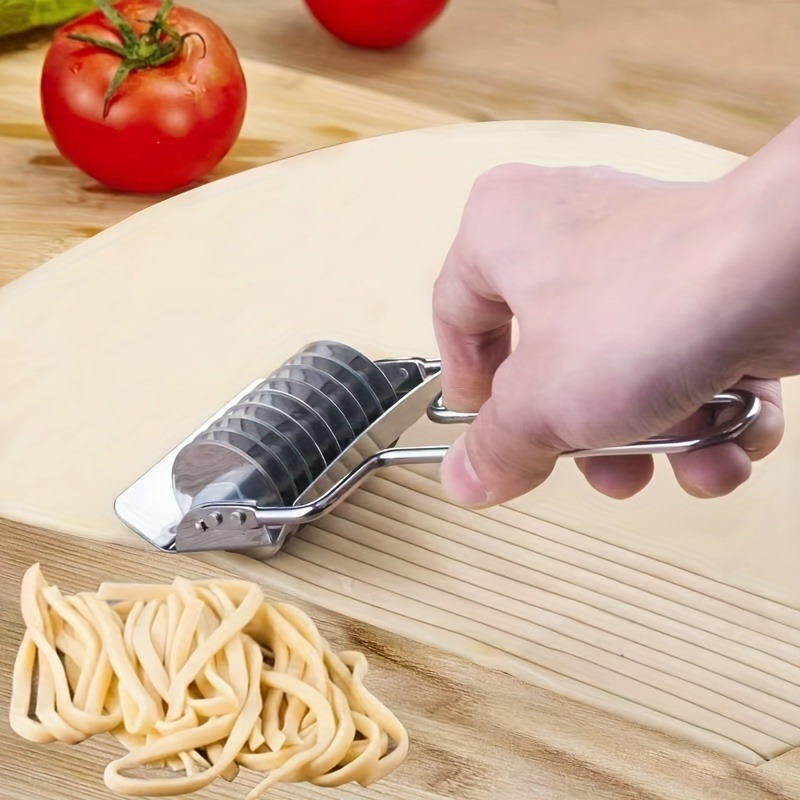 1pc, Stainless Steel Hand-held Noodle Cutting Kitchen Tools, Noodle Press  Household Small Noodle Cutter, Kitchen Gadgets