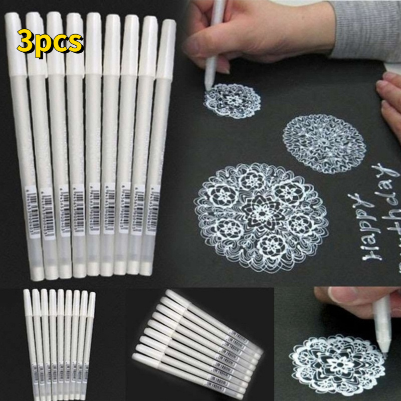 Black Card White Highlight Marker Pens Art Hand-painted Pen Sketch Pens for  DIY Drawing Graffiti Art Supplies School Stationery - Price history &  Review, AliExpress Seller - MROOFUL Official Store
