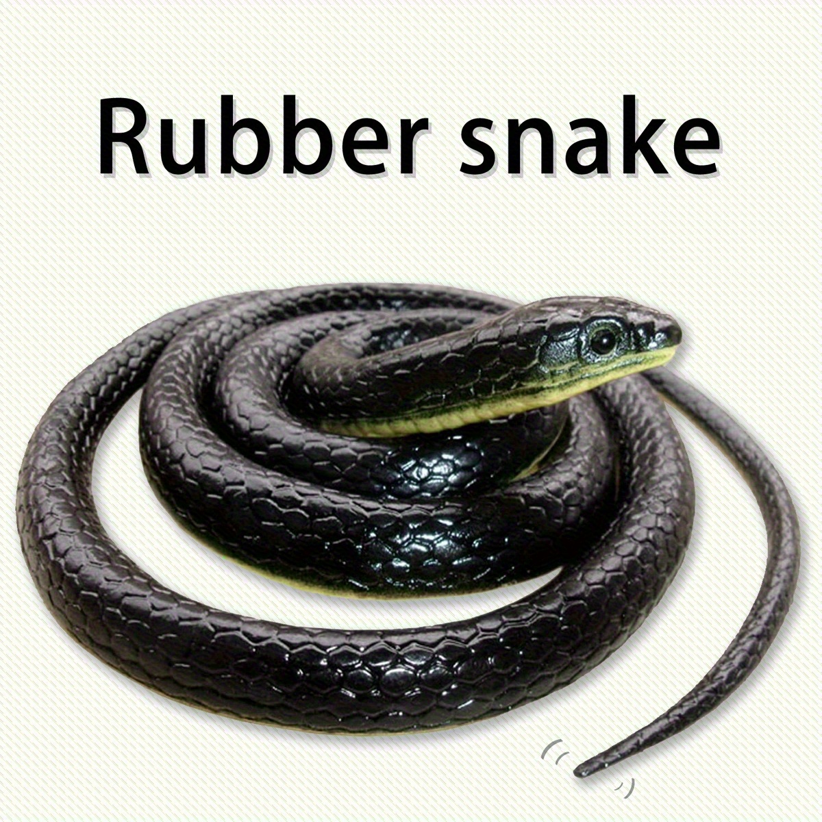 50 Inch Rubber Snake Model Halloween Prank Toy