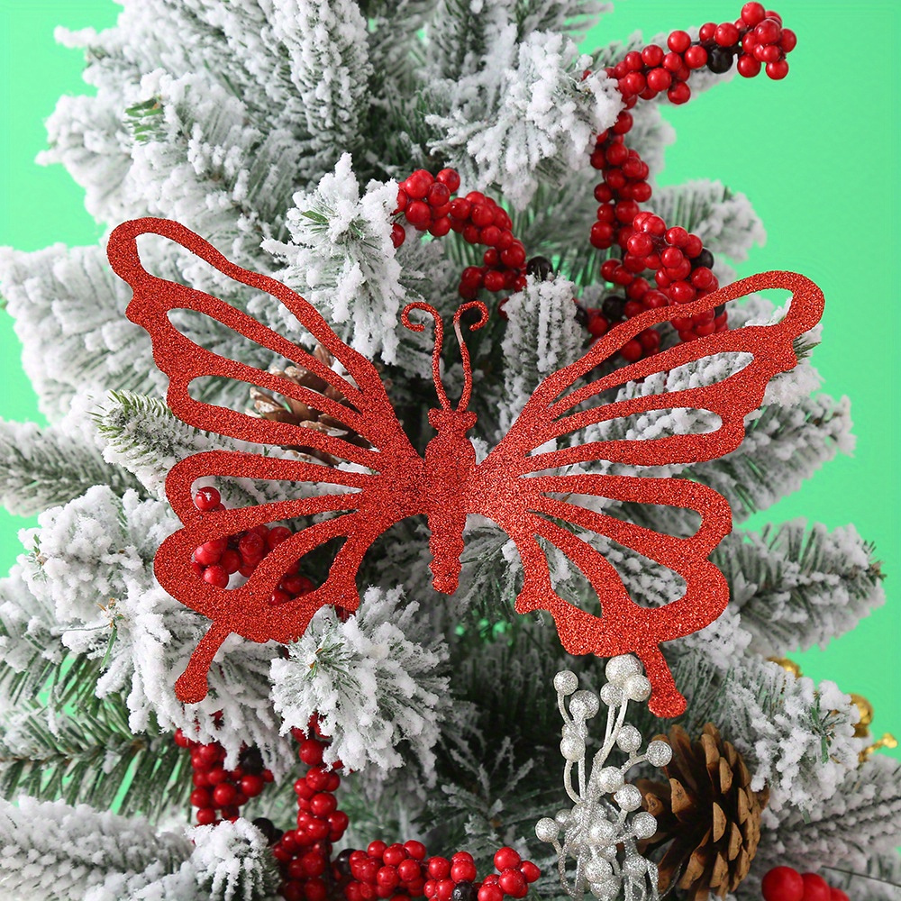 1pc Artifical Gold Powder Butterfly Fake Butterfly Decorations for Home  Ornaments New Year Decor