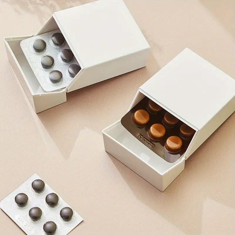 Small Simple Square Storage Box With Lid Dustproof Plastic - Temu