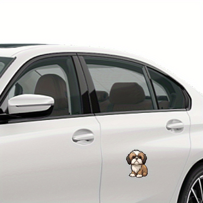 Cute Chibi Shih Tzu Dog Vinyl Car Sticker Decal Animal - Temu