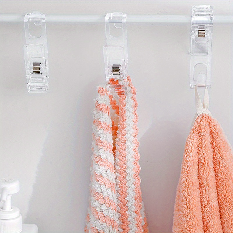 Transparent Plastic Small Sock Hook Hanger 