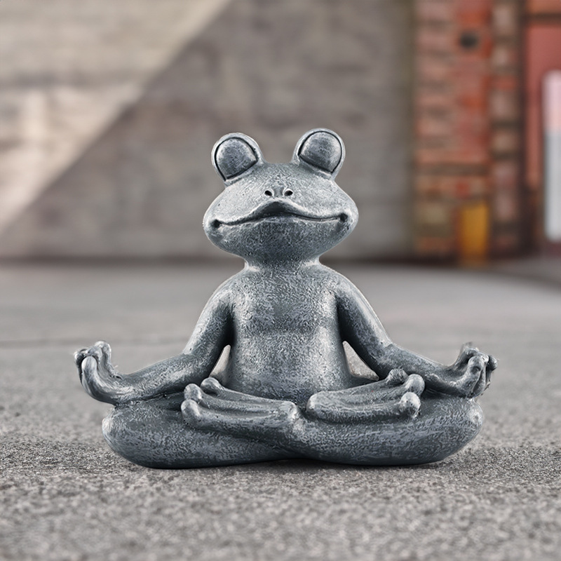 Frog Meditating Yoga Statue Ornament Frog Zen Gifts - Temu, zen