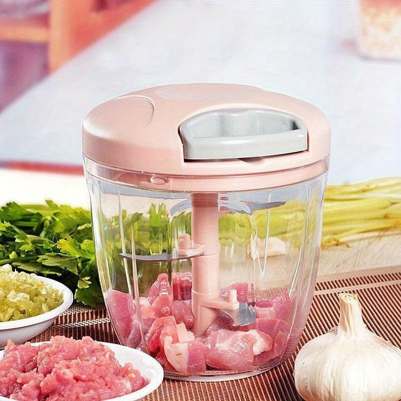 Garlic Chopper Stainless Steel Garlic Press Crusher Manual Food Processor  Dicer Mixer Kitchen Vegetable Slicer for Onion Peppers