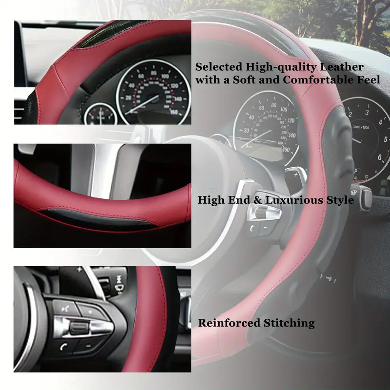 Cool Car Steering Wheel Cover Pu leder Lenkradbezug - Temu Germany