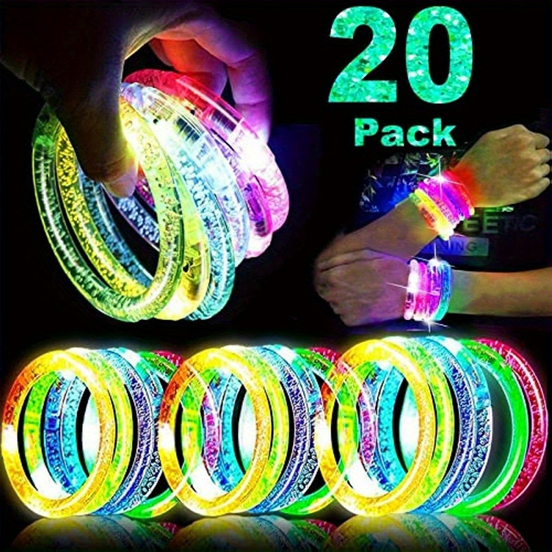 2 Pezzi / 6 Pezzi Braccialetti Fluorescenti Mardi Gras, Forniture Per  Feste, Braccialetti Led Luminosi Al Buio, Giocattoli Luminosi Neon, Feste  Di Compleanno, Matrimonio, Festa In Stile Mardi Gras, Giochi E Sorprese